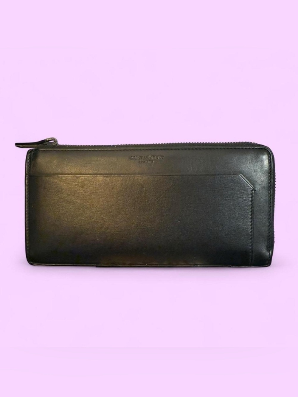 Saint Laurent Classic Black Zip Wallet